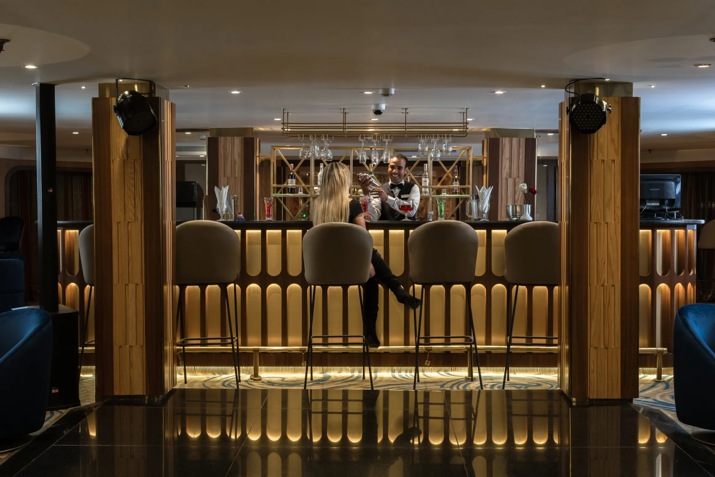 Lounge aboard the Concerto Plus Nile Cruise Nile cruise